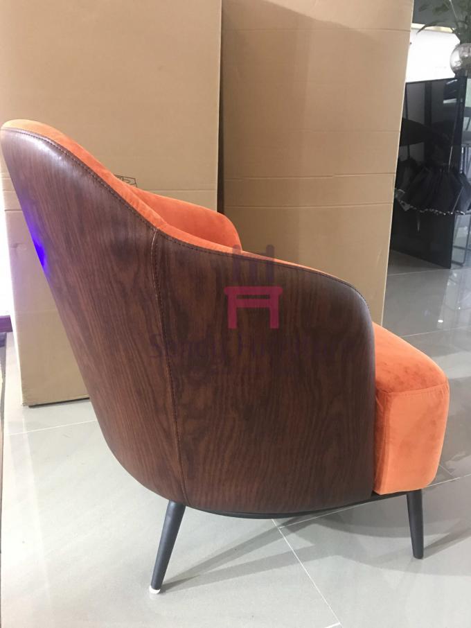 Tamanho de couro preto confortável da poltrona 79 * 86 * 80cm para o escritório/entradas