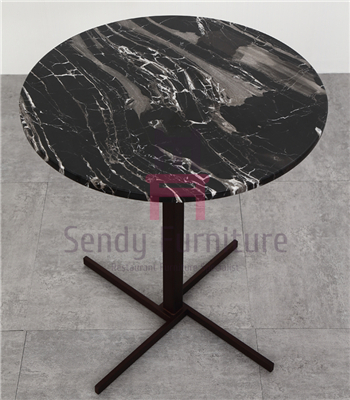 X cruzado SS baseia mesas de centro luxuosas com circularmente & esquadra a forma D45cm/60cm