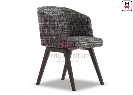 comprar Grey Fabric Upholstered Dining Chair com os braços para o uso do restaurante online manufacture