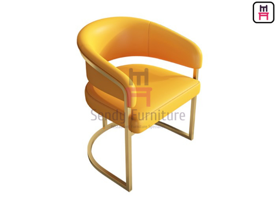 comprar Poltrona de aço inoxidável escovada do ouro para o restaurante & o hotel online manufacture