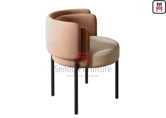 comprar A dupla camada para trás estofou a cadeira do metal do braço para a cafetaria online manufacture
