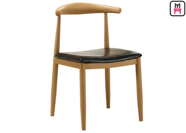 comprar Cadeiras de madeira da cozinha do metal da grão do café com coxins/W47 sem braços * D45 * H78 Cm online manufacture