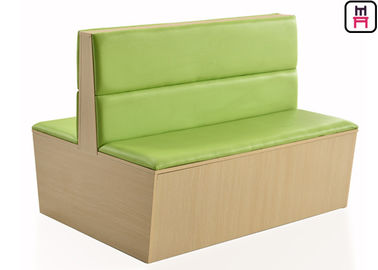 comprar Cabine de madeira do restaurante da parte traseira de 2 Channles, cara dobro assento estofado do Banquette online manufacture