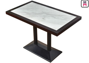 comprar 4 ferro de carcaça de mármore luxuoso da madeira 4ft*2ft inserir da mesa de jantar do restaurante dos assentos online manufacture