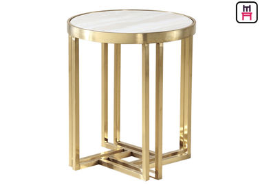 comprar D50 * mobília moderna do hotel da mesa de centro de aço inoxidável superior de mármore de H55 Cm online manufacture