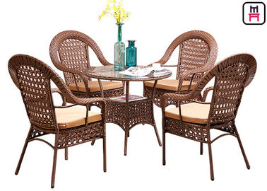 comprar 4 tabelas exteriores do restaurante de Seater com quadro D80* H72 Cm do metal do Rattan online manufacture