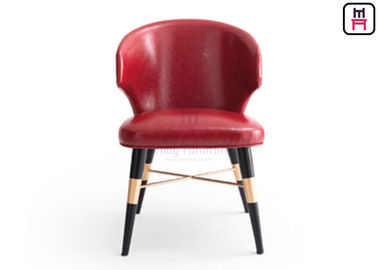 comprar Cadeiras de couro estofadas do restaurante do quadro do metal da estrela do luxo cinco hotel novo com pés cruzados do ouro online manufacture