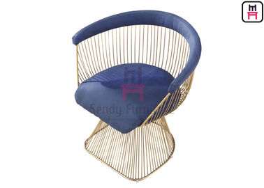 comprar Clássico de aço inoxidável da réplica das cadeiras de Warren Platner com o coxim da tela & do couro online manufacture