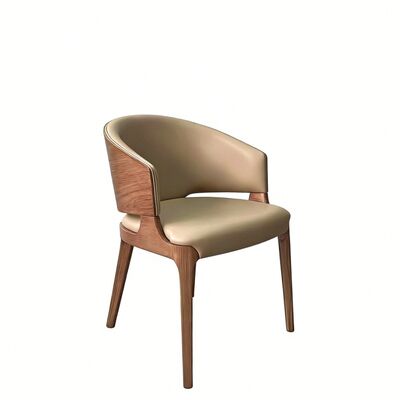comprar Cadeira de Restaurante Personalizável em Madeira com Madeira Maciça de Freixo Branco e Couro Sintético Premium para Espaços de Jantar Elegantes online manufacture