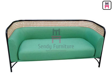 comprar O verde estofou o assento comercial do Banquette com quadro da madeira do Rattan/SS online manufacture