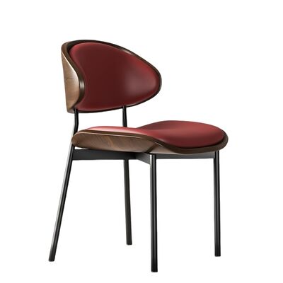 comprar Cadeira de Restaurante em Metal, Cadeira de Jantar Moderna em Contraplacado Estofado para Jantar Comercial e Doméstico online manufacture