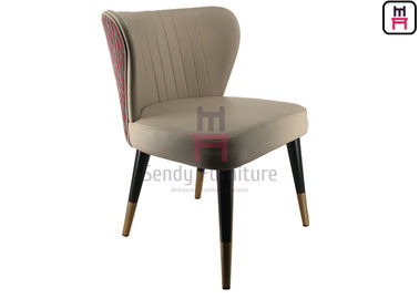 comprar Couro estofado jantando o quadro traseiro em forma de leque do metal do mini braço da cadeira online manufacture