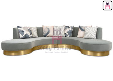 comprar Assento comercial da cabine da forma infinita do arco, sofá da tela de estofamento com base dos SS online manufacture