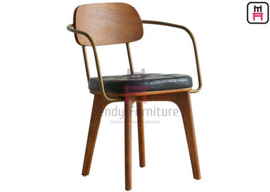 comprar O restaurante de madeira de madeira de borracha não preside nenhum com dobrado/sem a armadura do braço do metal online manufacture
