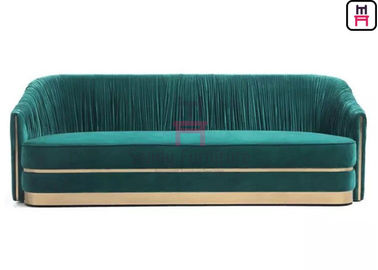 comprar Acessórios de aço inoxidável de Sofa Set Tufted Upholstered With do restaurante verde de veludo online manufacture