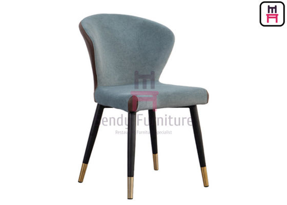 comprar 0.38cbm curvou o couro do plutônio da cadeira do restaurante do metal do espaldar online manufacture
