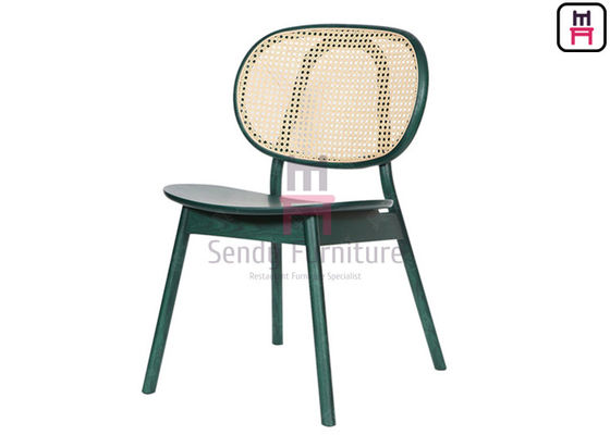 comprar Cadeira de jantar sem braços 0.36cbm de Ash Wood Round Cane Back online manufacture
