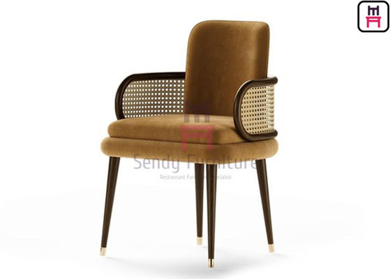 comprar O veludo estofou o jantar da cadeira 0.38cbm com braço de Canework online manufacture