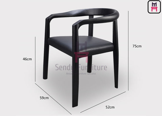 comprar Cadeiras de Restaurante Clássicas de Madeira com Estofamento em Couro, Encosto com Ripas e Acabamento em Nogueira para Assentos Duráveis para Refeições online manufacture