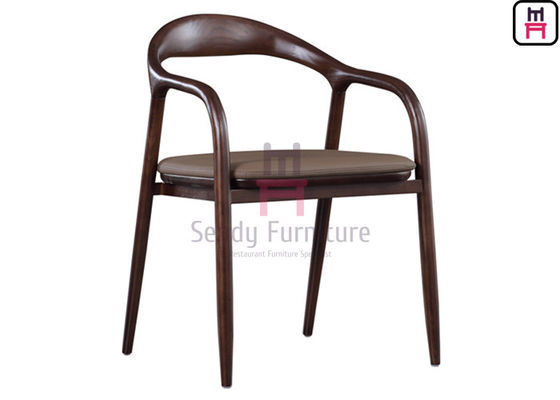 comprar Nenhuns braços de couro dobráveis do plutônio Ash Wood Dining Chair With online manufacture