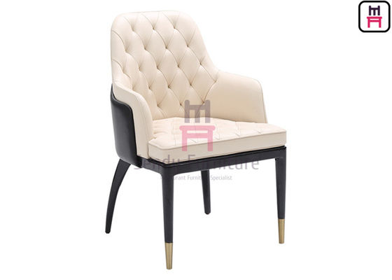 comprar Cadeiras de madeira modernas do restaurante com duplo - decoração estofada couro do botão das cores online manufacture