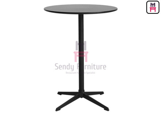 comprar tabela alta da forma de círculo de 2ft HDF com base de 4 estrelas de alumínio/tubo de aço online manufacture