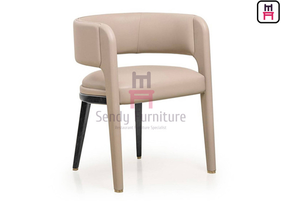 Poltrona de madeira traseira aberta Ash Wood Fully Upholstered Legs para o uso do hotel