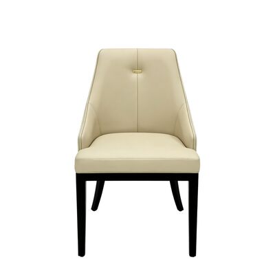 Cadeira de restaurante de madeira ergonômica com cores personalizáveis e acento de aço inoxidável para refeições comerciais