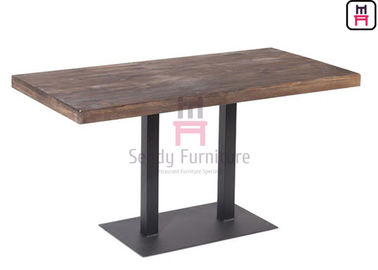 Espessura interna da mesa de jantar durável 3/4/5cm do restaurante com cara da madeira maciça