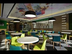 Cadeiras de couro pretas de madeira sem braços da cozinha, cadeiras de madeira claras elegantes da sala de jantar