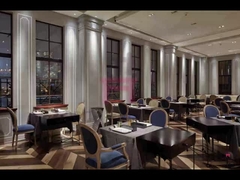 Vintage em volta da cadeira clássica luxuosa traseira das poltronas de madeira do restaurante com decoração do botão