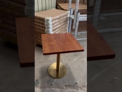 Espessura interna da mesa de jantar durável 3/4/5cm do restaurante com cara da madeira maciça