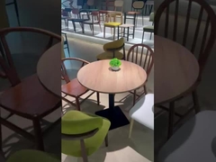 Mesa de jantar impermeável de madeira compensada / laminada para 4 pessoas / 6 pessoas Para uso em restaurantes