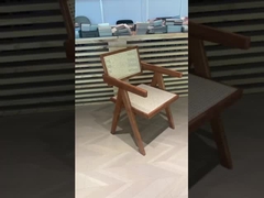 Rattan feito à mão do estilo asiático do sudeste que janta o quadro Cane Dining Chair da madeira maciça das cadeiras