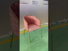 Restaurante e Café Cadeira sem braços com 52 * 53 * 94cm de tecido estofado