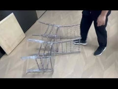 Resina Chiavari Cadeiras de Restaurante de Plástico PC Transparente Sem Braços Para Bar / Café